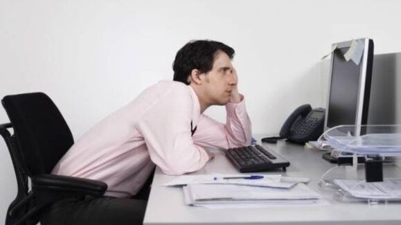 The cause of impotence is sitting work